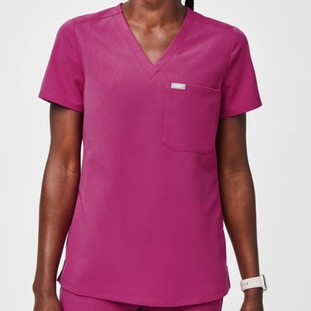 Figs Raspberry Sorbet Catarina OnePocket Scrub Top… Gem